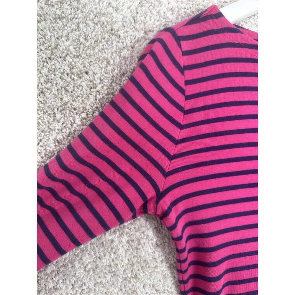 Women's Vineyard Vines Size S‎ Pink & Navy Blue Stripes Long Sleeve Top - Picture 3 of 9